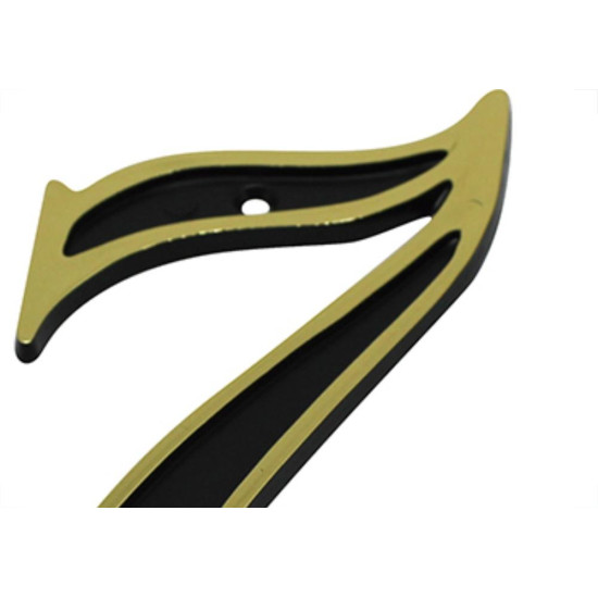 Emave Numero Colonial Preto/Dourado N.7 - Kit C/10 Pc Emave Numero Colonial Preto/Dourado N.7 - Kit C/10 Pc
