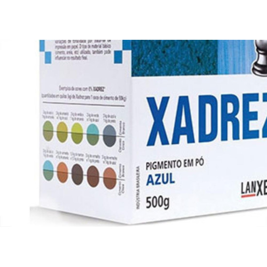 Xadrez Po Azul 500 Grs...