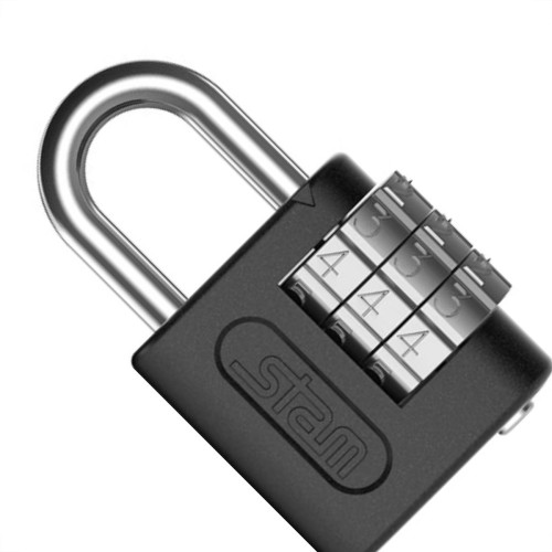 Stam Cadeado C/Segredo 25Mm Cart.Preto Stam Cadeado C/Segredo 25Mm Cart.Preto
