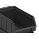 Caixaplast Gaveteiro P/Prateleira Preto 04 - Kit C/48 Pc