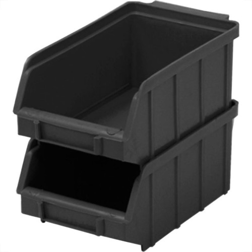 Caixaplast Gaveteiro P/Prateleira Preto 06 - Kit C/36 Pc Caixaplast Gaveteiro P/Prateleira Preto 06 - Kit C/36 Pc