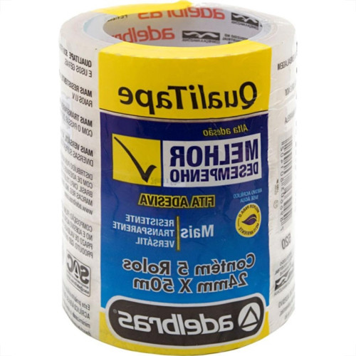 Adelbras Fita Durex 24 X 50 - Kit C/5 Rl Adelbras Fita Durex 24 X 50 - Kit C/5 Rl