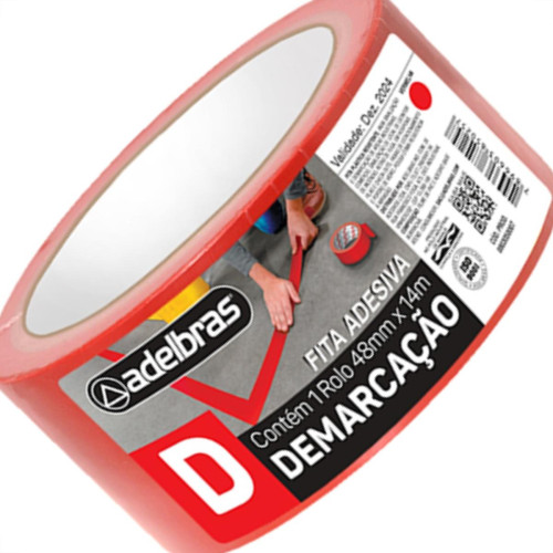 Adelbras Fita Demarcao Solo Adel.48Mmx14Mt-Vrm Adelbras Fita Demarcao Solo Adel.48Mmx14Mt-Vrm