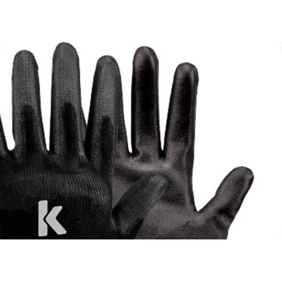 Kalipso Luva Multitato Pu Preta P - Kit C/12 Pr Kalipso Luva Multitato Pu Preta P - Kit C/12 Pr