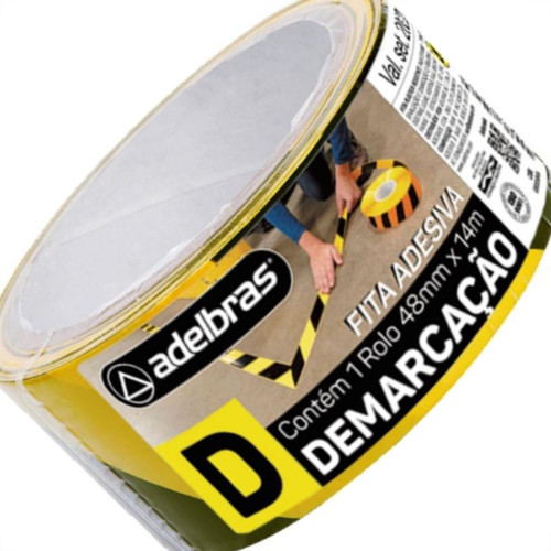Adelbras Fita Demarcao Solo Adel.48Mmx14Mt-Zeb Adelbras Fita Demarcao Solo Adel.48Mmx14Mt-Zeb
