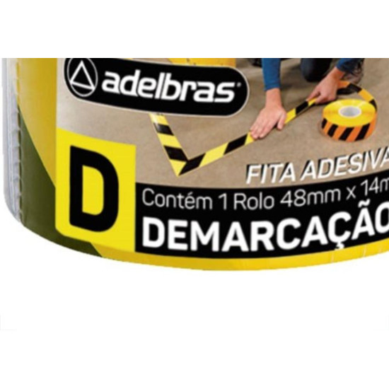 Adelbras Fita Demarcao Solo Adel.48Mmx14Mt-Zeb Adelbras Fita Demarcao Solo Adel.48Mmx14Mt-Zeb
