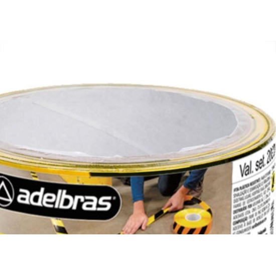 Adelbras Fita Demarcao Solo Adel.48Mmx14Mt-Zeb Adelbras Fita Demarcao Solo Adel.48Mmx14Mt-Zeb