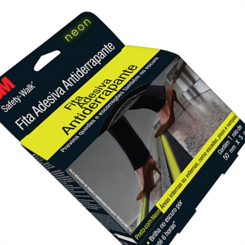 3M Fita Antiderrapante Int.5Mt - Pto/Neon 3M Fita Antiderrapante Int.5Mt - Pto/Neon