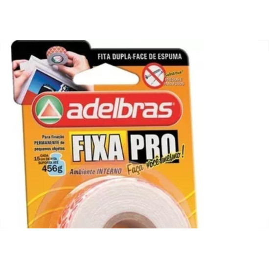 Adelbras Fita Dupla Face Esp.Adel.19X2,0 Fxpro Adelbras Fita Dupla Face Esp.Adel.19X2,0 Fxpro
