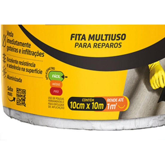 Vedacit Fita Multiuso 10Cmx10Mt (30025973) Vedacit Fita Multiuso 10Cmx10Mt (30025973)