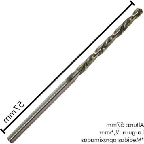 Irwin Broca Aco Rapido 2,5Mm - Kit C/10 Pc Irwin Broca Aco Rapido 2,5Mm - Kit C/10 Pc