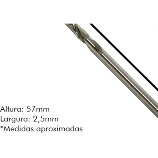 Irwin Broca Aco Rapido 2,5Mm - Kit C/10 Pc Irwin Broca Aco Rapido 2,5Mm - Kit C/10 Pc
