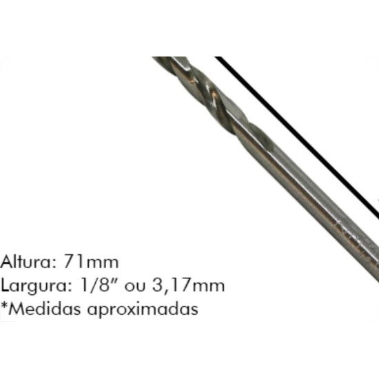 Irwin Broca Aco Rapido F 1/8 - Kit C/10 Pc
