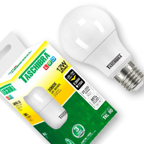 Taschibra Lamp Led Bulbo 12W 3,0K