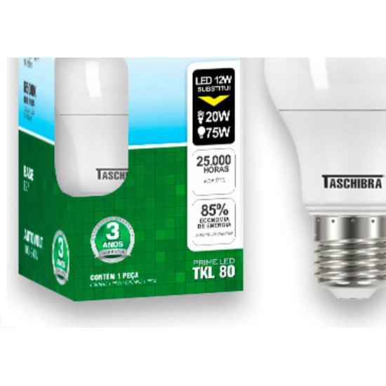 Taschibra Lamp Led Bulbo 12W 6,5K