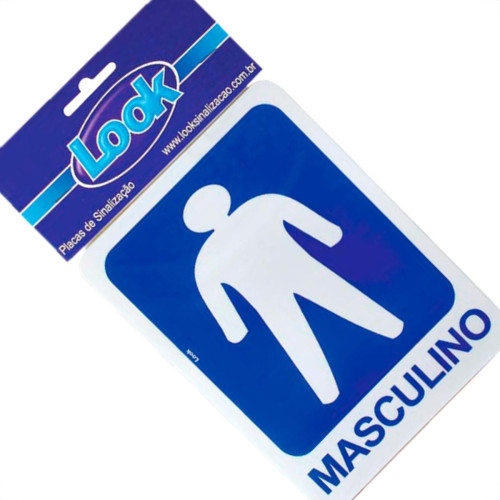 Look Placa Sinalizacao 15X20 Sanit.Masculino Look Placa Sinalizacao 15X20 Sanit.Masculino