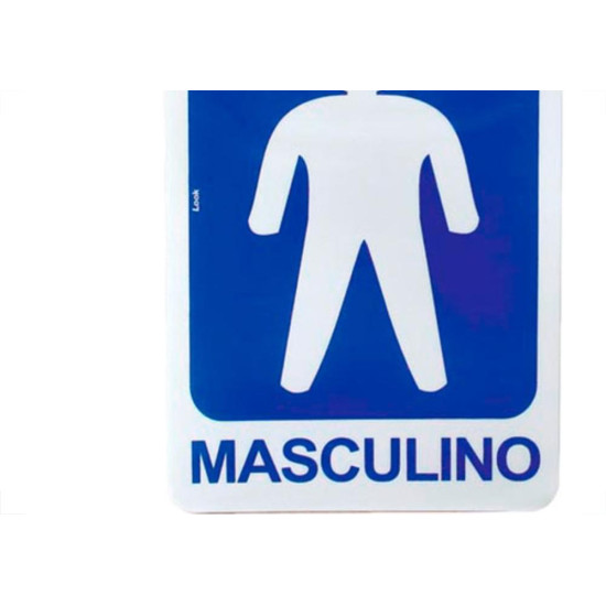 Look Placa Sinalizacao 15X20 Sanit.Masculino Look Placa Sinalizacao 15X20 Sanit.Masculino