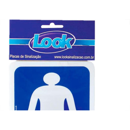 Look Placa Sinalizacao 15X20 Sanit.Masculino Look Placa Sinalizacao 15X20 Sanit.Masculino