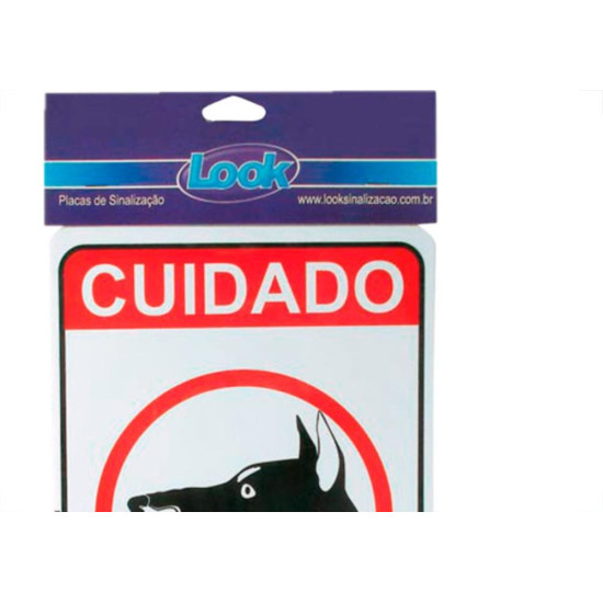 Look Placa Sinalizacao 20X30 Cao Bravo Look Placa Sinalizacao 20X30 Cao Bravo