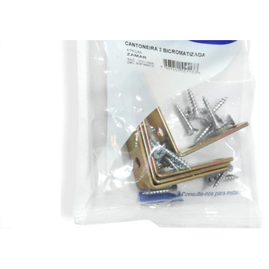 Zamar Cantoneira P/Mov, Bca.21/2 C/4