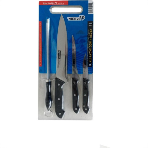 Western Kit Facas Profiss.4Pc N-4