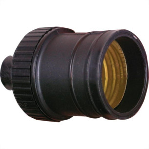 Radial Soquete P/Abajur Coluna Pto. - Kit C/10 Pc