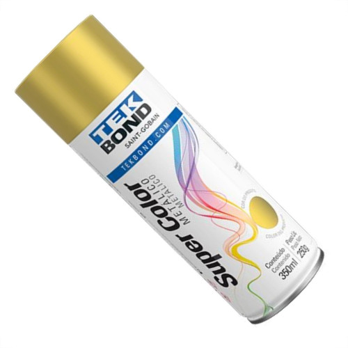 Tek Spray Metalico Dourado 350Ml