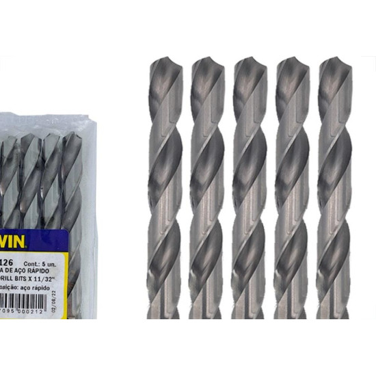 Irwin Broca Aco Rapido R 11/32 - Kit C/5 Pc