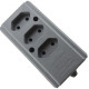 Interneed Tomada Barra 10A 3T.Cinza Interneed Tomada Barra 10A 3T.Cinza