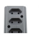 Interneed Tomada Barra 10A 3T.Cinza Interneed Tomada Barra 10A 3T.Cinza