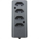 Interneed Tomada Barra 10A 4T.Cinza