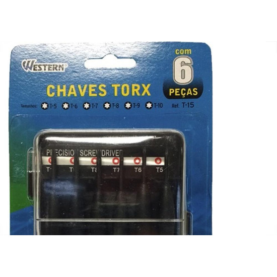 Western Jg Chave Torx Wes 5,6,7,8,9,T10-T15