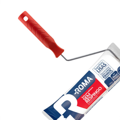 Pinceis Rolo La Roma S/Respingo822 09Cm C/C Pinceis Rolo La Roma S/Respingo822 09Cm C/C