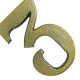 Pexcel Numero Colonial Bronze 3 - Kit C/10 Pc