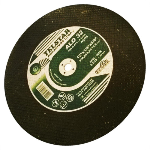 Telstar Disco Corte Ferro D 12X5/8 - Kit C/5 Pc