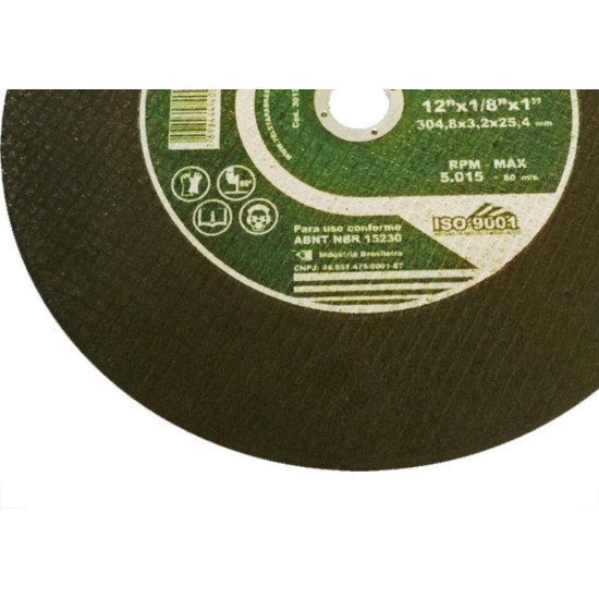 Telstar Disco Corte Ferro F 12X 1'' - Kit C/5 Pc