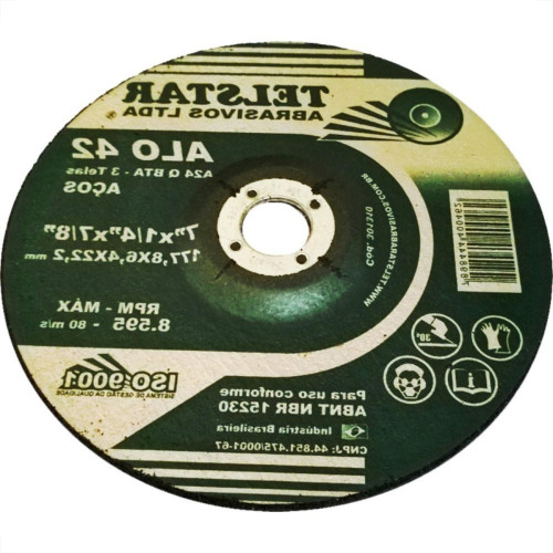 Telstar Disco Tels.Desbaste 7 X 7/8- Ao42 - Kit C/5 Pc
