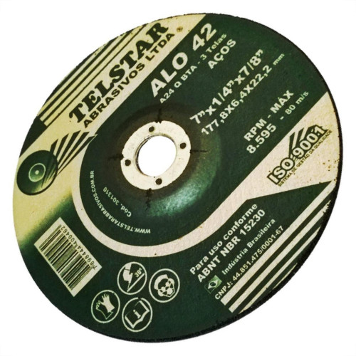 Telstar Disco Tels.Desbaste 7 X 7/8- Ao42 - Kit C/5 Pc