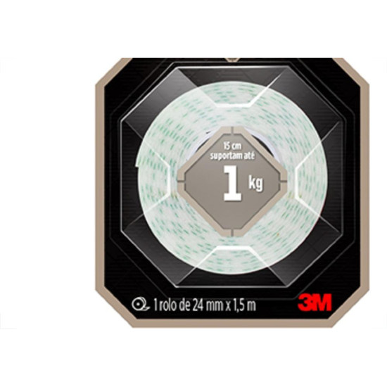 3M Fita Dupla Face Esp. Fix,In 24X1,5M 3M Fita Dupla Face Esp. Fix,In 24X1,5M