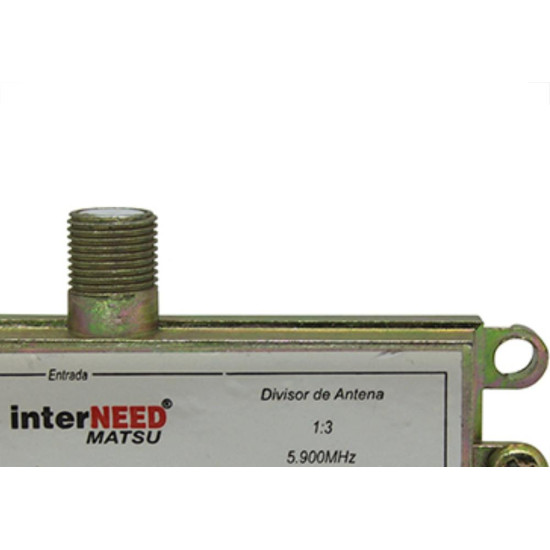 Interneed Divisor Cabo Coaxial 3X75 - Kit C/10 Pc Interneed Divisor Cabo Coaxial 3X75 - Kit C/10 Pc