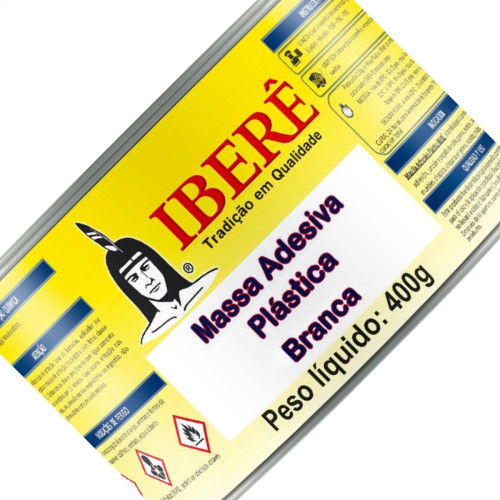 Ibere Massa Plastica Branca 400 Grs - Kit C/12 Pc Ibere Massa Plastica Branca 400 Grs - Kit C/12 Pc
