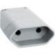 Perlex Pino Femea 2P 10A Cinza 1042 - Kit C/10 Pc