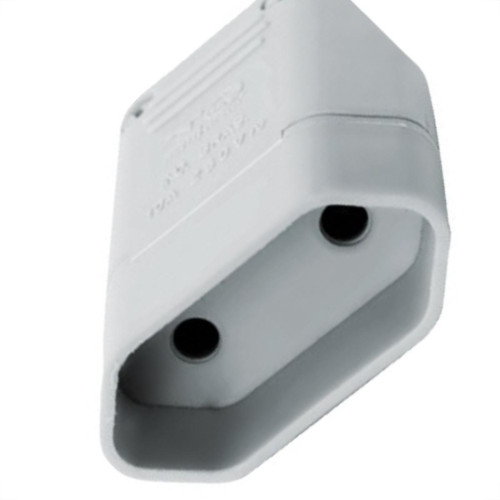 Perlex Pino Femea 2P 10A Cinza 1042 - Kit C/10 Pc
