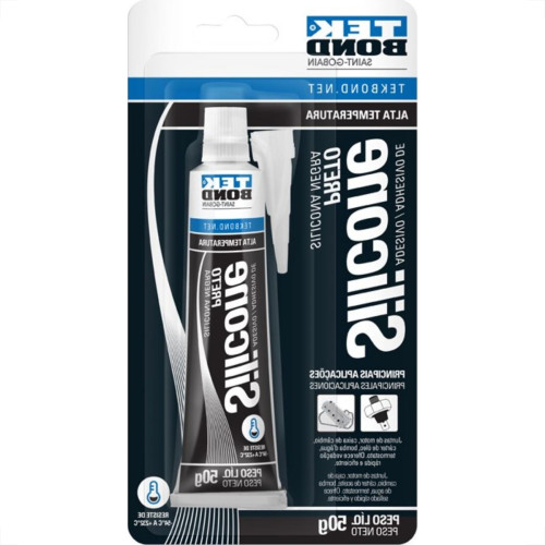 Tek Silicone Alta Tp.Preto 50G Blis