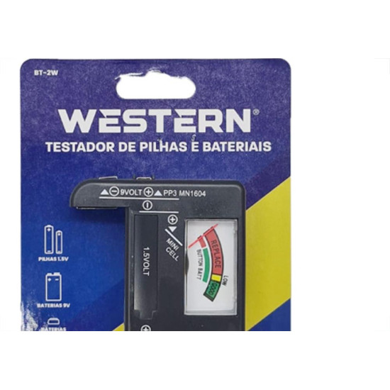 Western Testador De Pilhas E Baterias Bt-2W