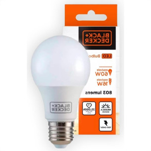Black Lamp Led Bulbo B&D A60 09W 3,0K