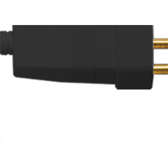 Ilumi Pino Macho 2P+T Preto 1407 - Kit C/10 Pc Ilumi Pino Macho 2P+T Preto 1407 - Kit C/10 Pc