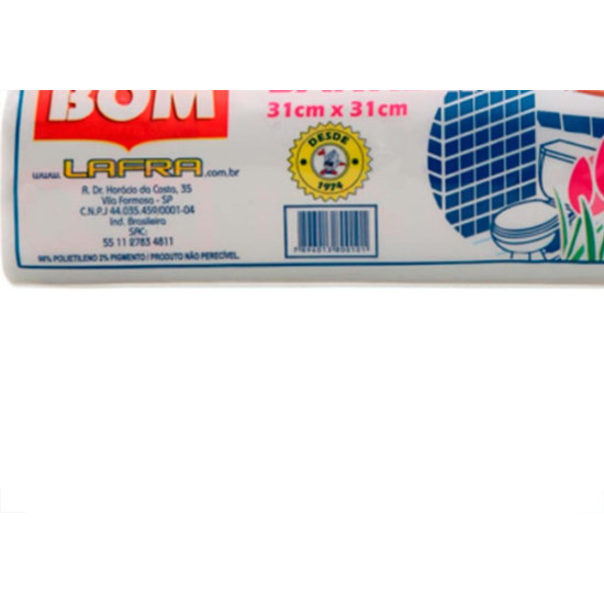 Lafra Saco P/Lixo Bom Rl.Banh.C/50-Brb30 Lafra Saco P/Lixo Bom Rl.Banh.C/50-Brb30