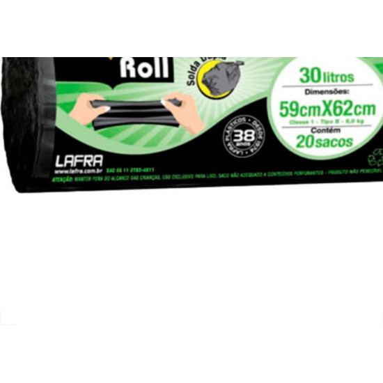 Lafra Saco P/Lixo Bom Rl.Ref. 30L C/20-36 Lafra Saco P/Lixo Bom Rl.Ref. 30L C/20-36