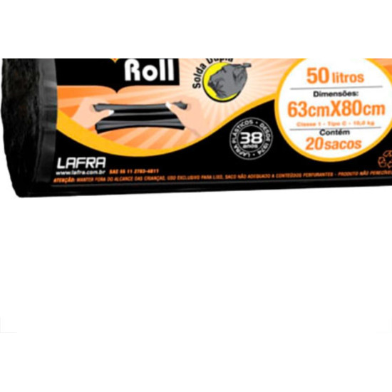Lafra Saco P/Lixo Bom Rl.Ref. 50L C/20-37 Lafra Saco P/Lixo Bom Rl.Ref. 50L C/20-37